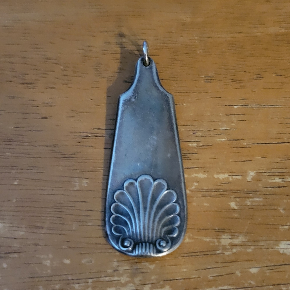 Silver Spoon Shell Pendant